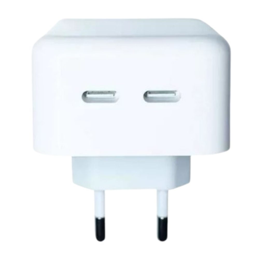 Carregador Turbo duas Portas USB-C