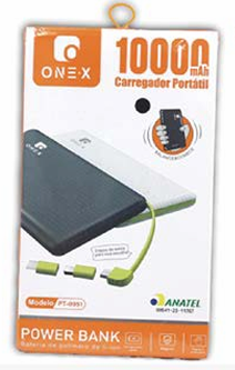 Carregador Portátil 10000mAh PT-0951
