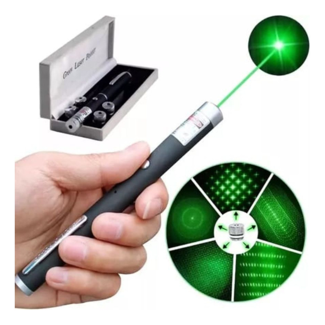 Caneta Laser Verde Forte Alcance Recarregável