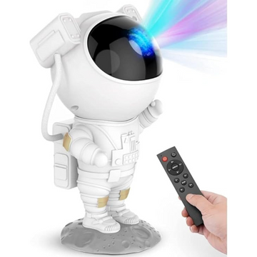 Mini Projetor Astronauta Luz Estelar com Controle Remoto