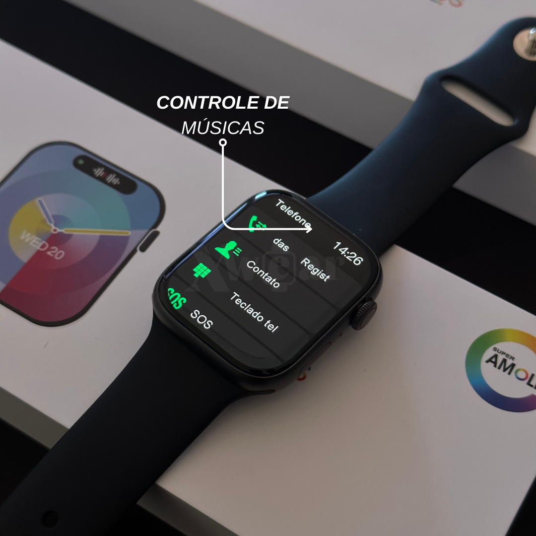 Smartwatch W99 45 mm – AMOLED, GPS, NFC e ChatGPT