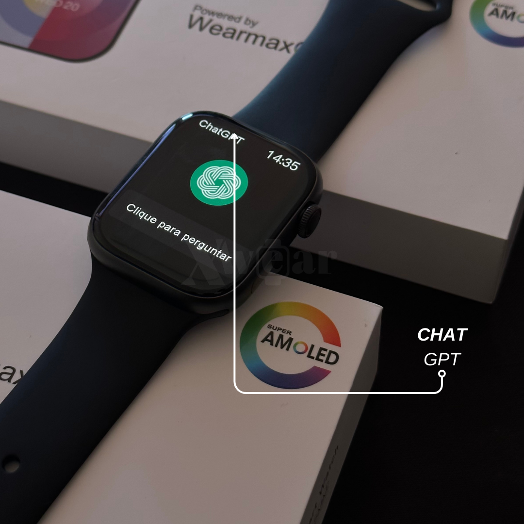 Smartwatch W99 45 mm – AMOLED, GPS, NFC e ChatGPT
