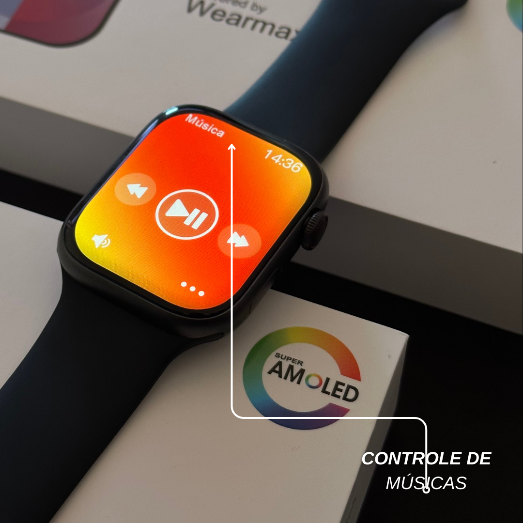 Smartwatch W99 45 mm – AMOLED, GPS, NFC e ChatGPT