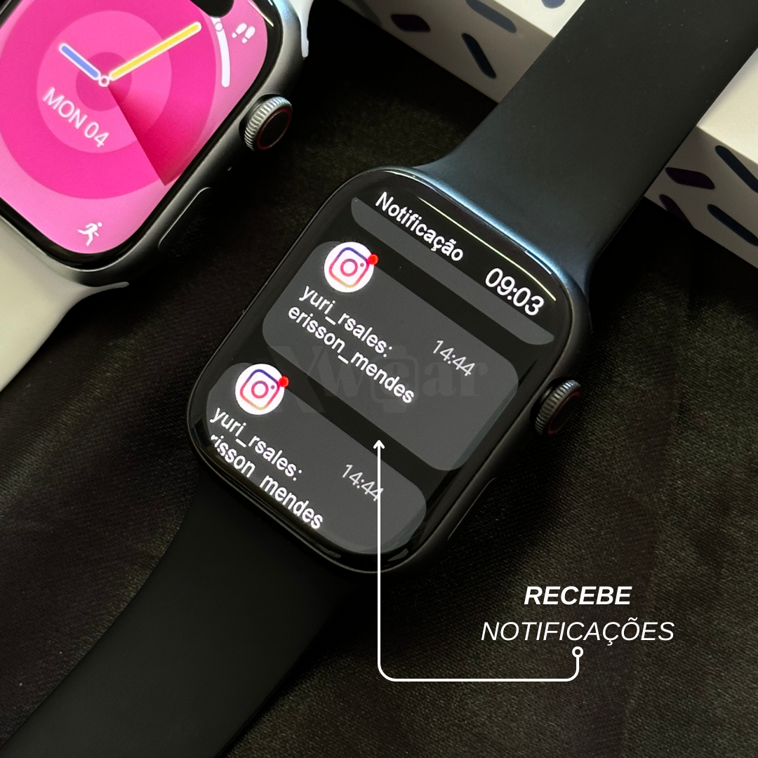 Smartwatch W99 Série 9 – 45 mm, Gestos e 2 GB Música