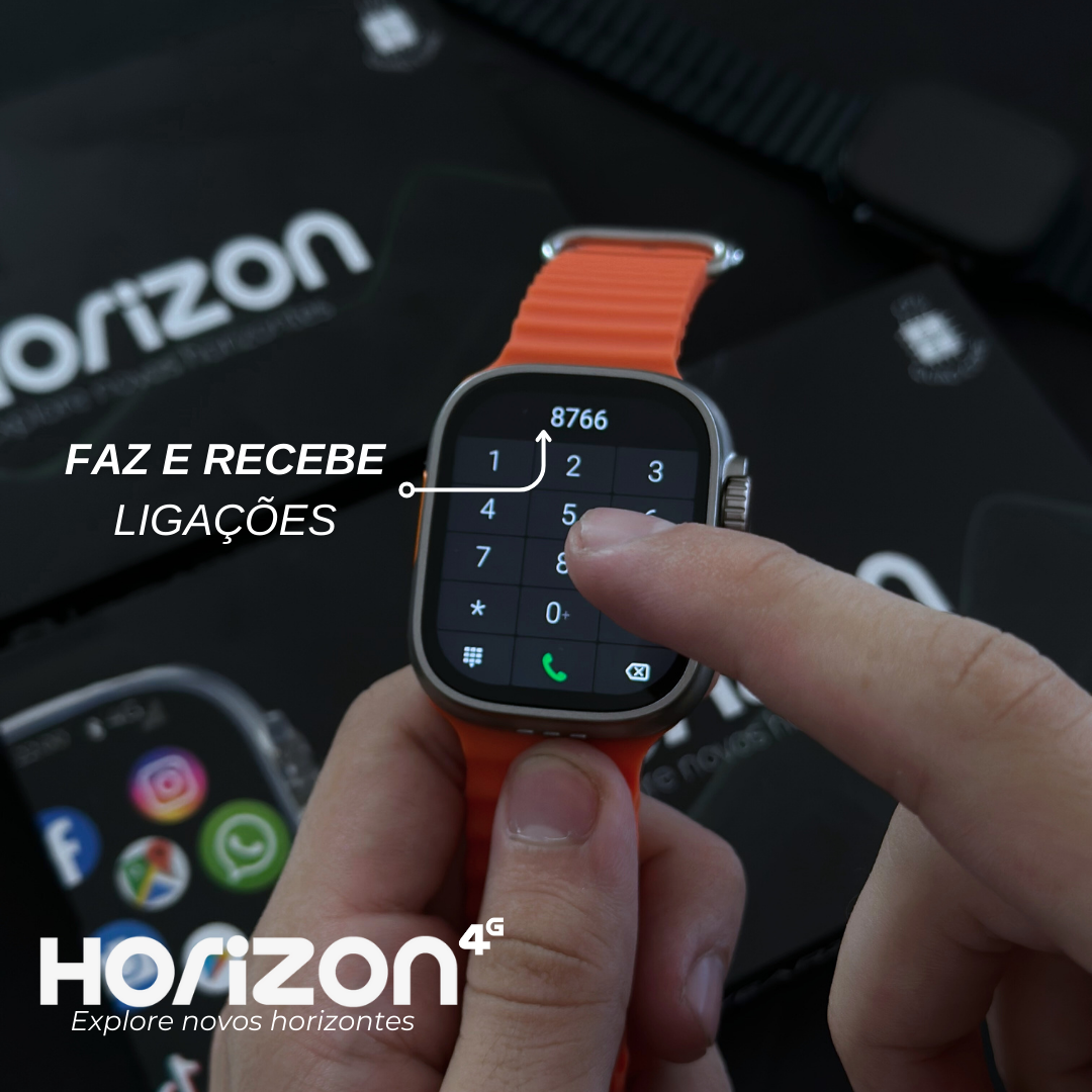 Smartwatch Horizon 4G Wearzone – Android, Câmera e GPS - celular de pulso