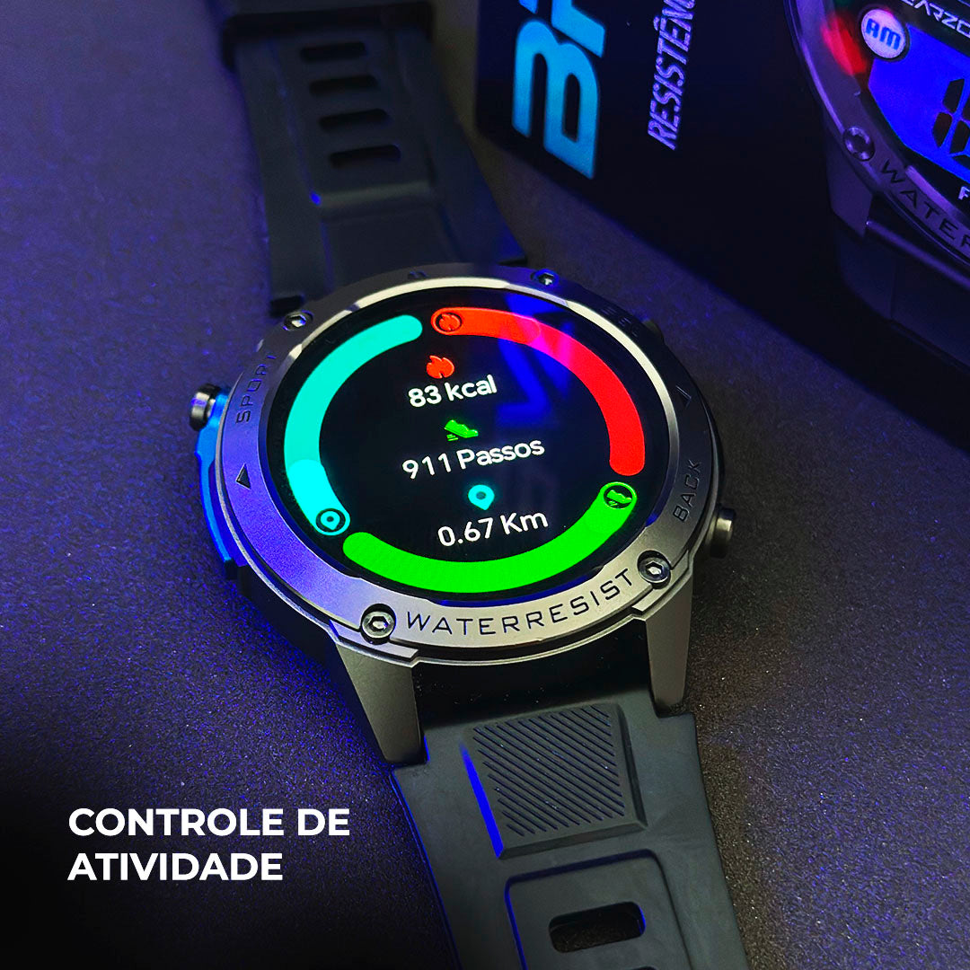 Smartwatch Brave GPS – Aventura Extrema e Água do Mar