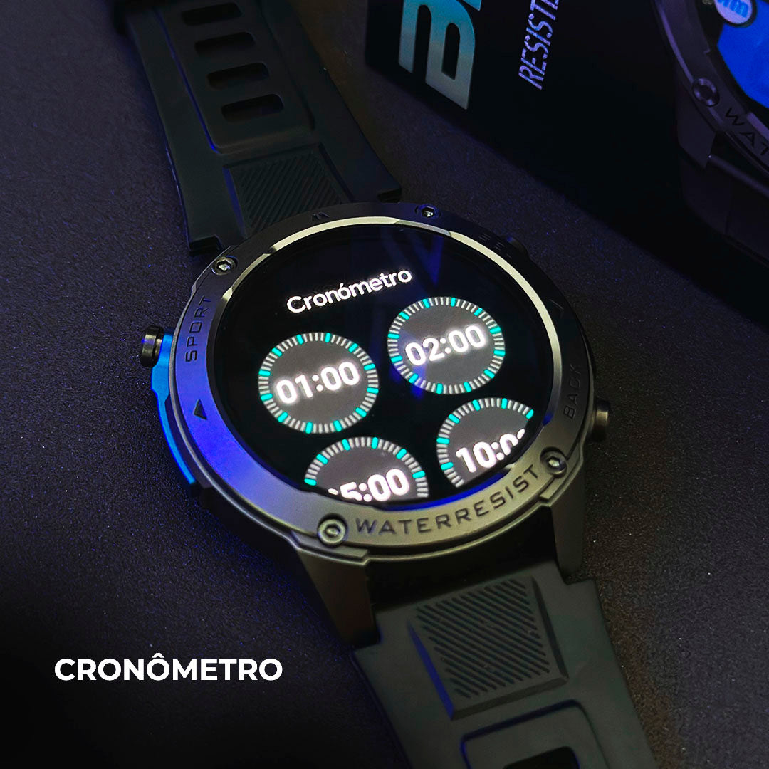 Smartwatch Brave GPS – Aventura Extrema e Água do Mar