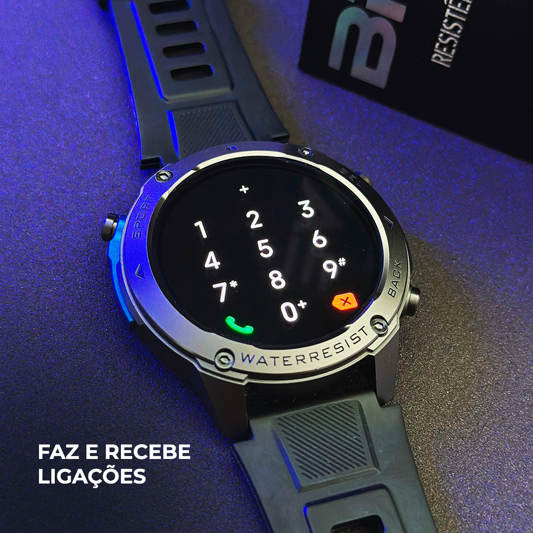 Smartwatch Brave GPS – Aventura Extrema e Água do Mar