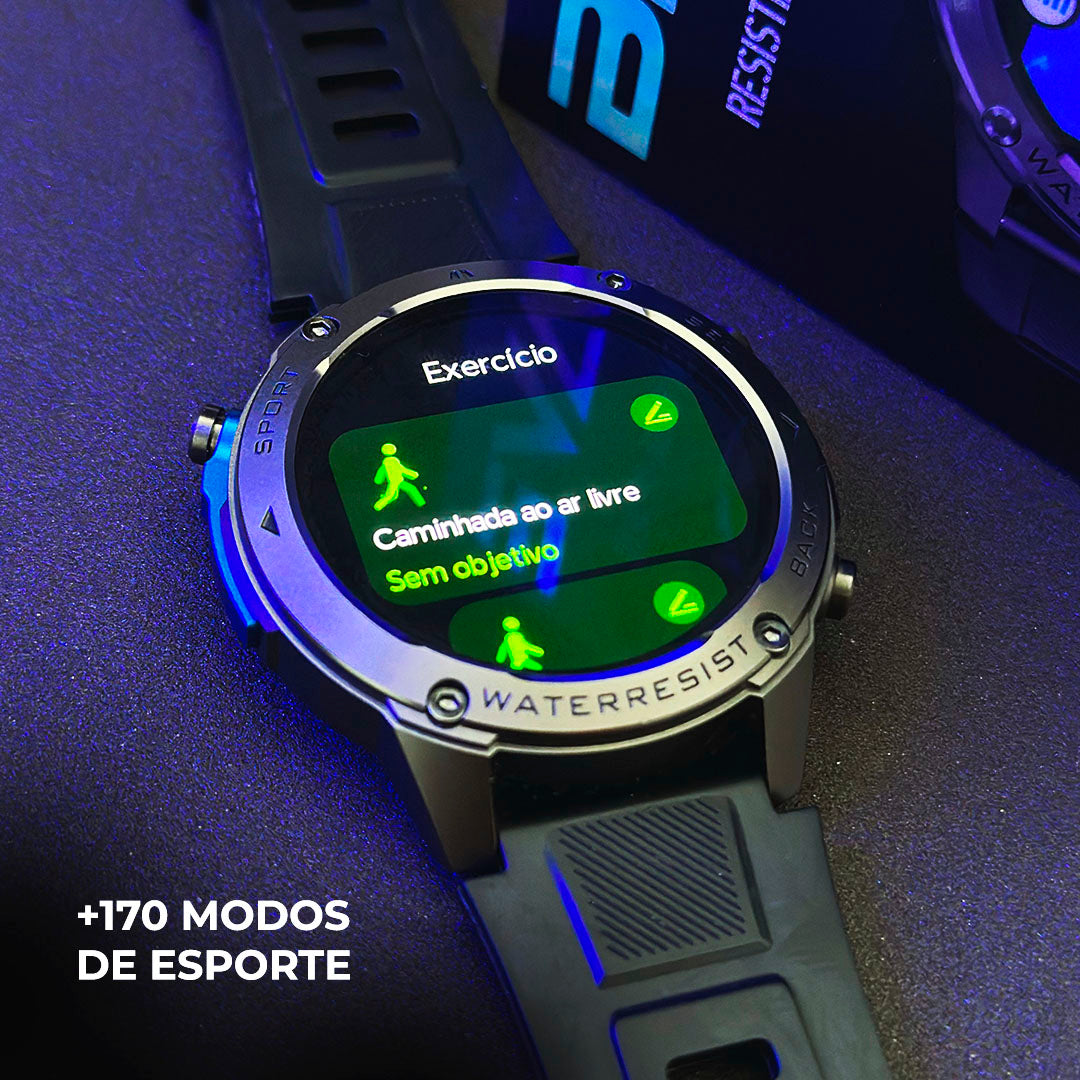 Smartwatch Brave GPS – Aventura Extrema e Água do Mar