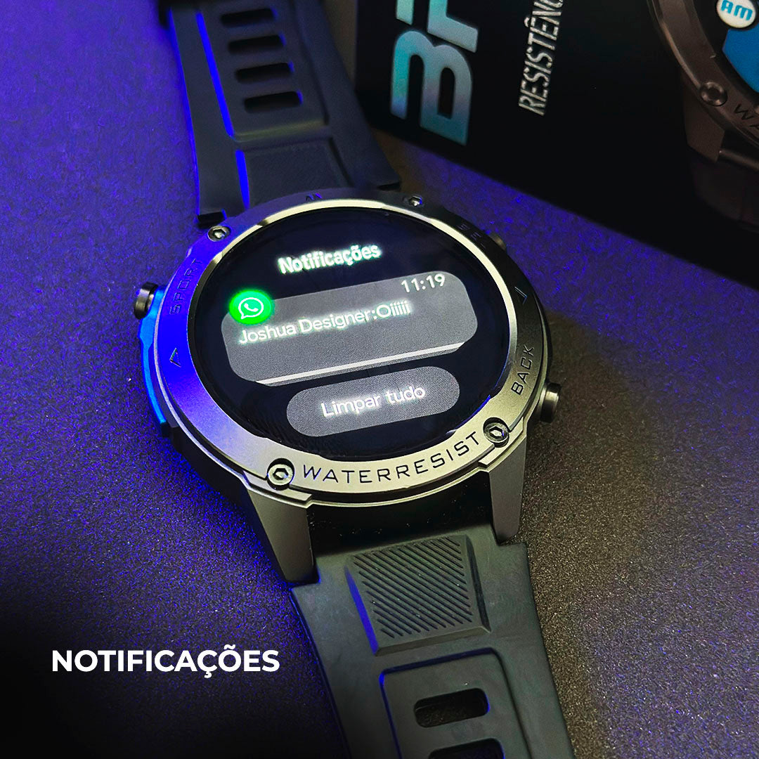 Smartwatch Brave GPS – Aventura Extrema e Água do Mar