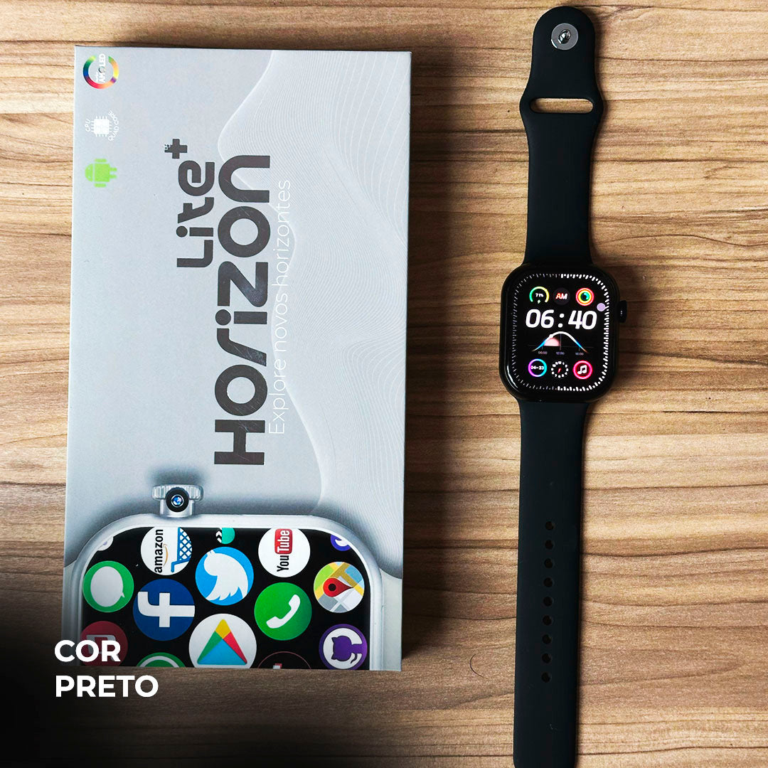Smartwatch Horizon Lite 4G – 2 GB/16 GB, Câmera Rotativa - Celular de pulso