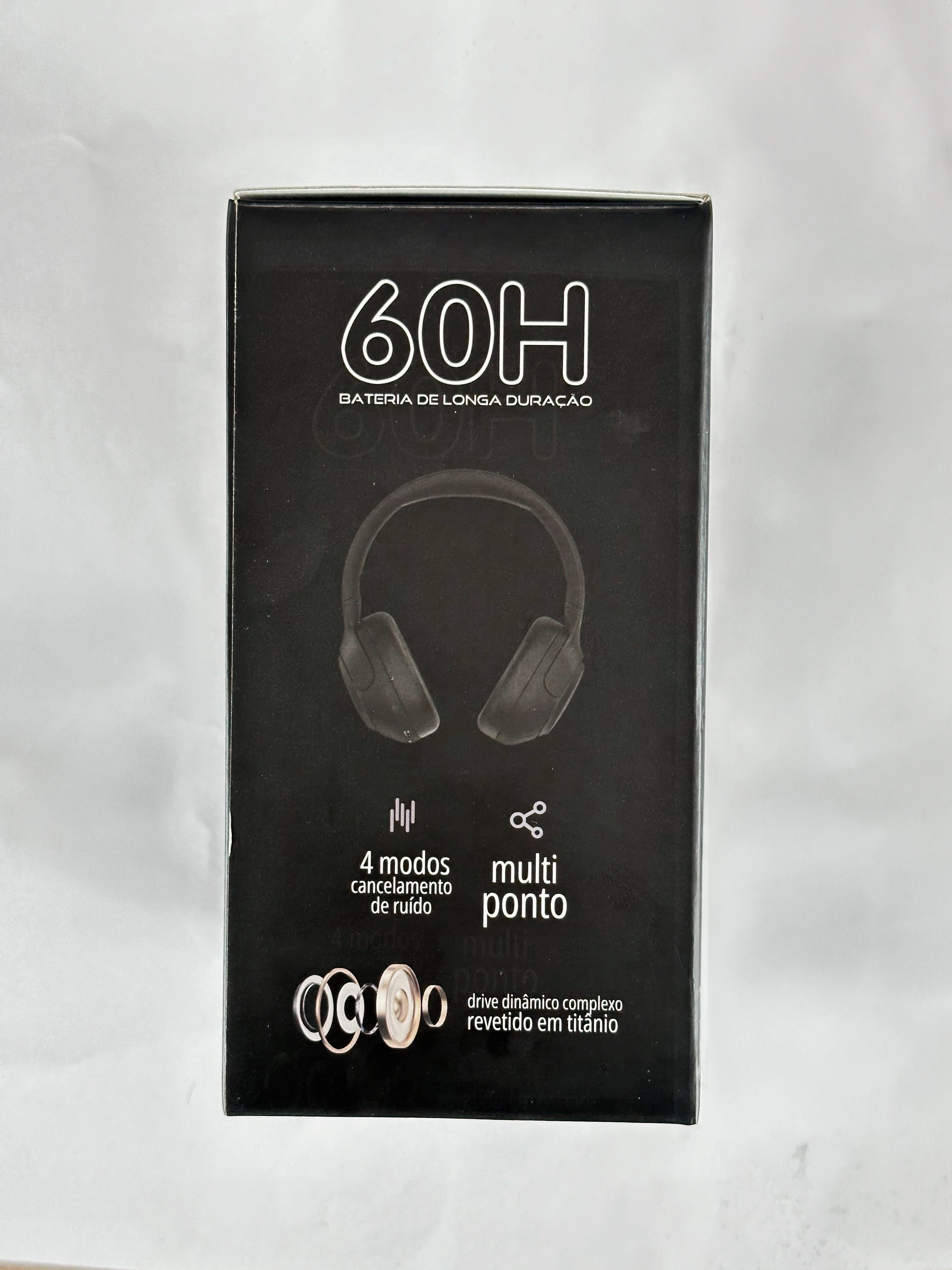 Headphone WZ‑08 Wearzone – ANC 40 h, Dobrável & Graves Potentes