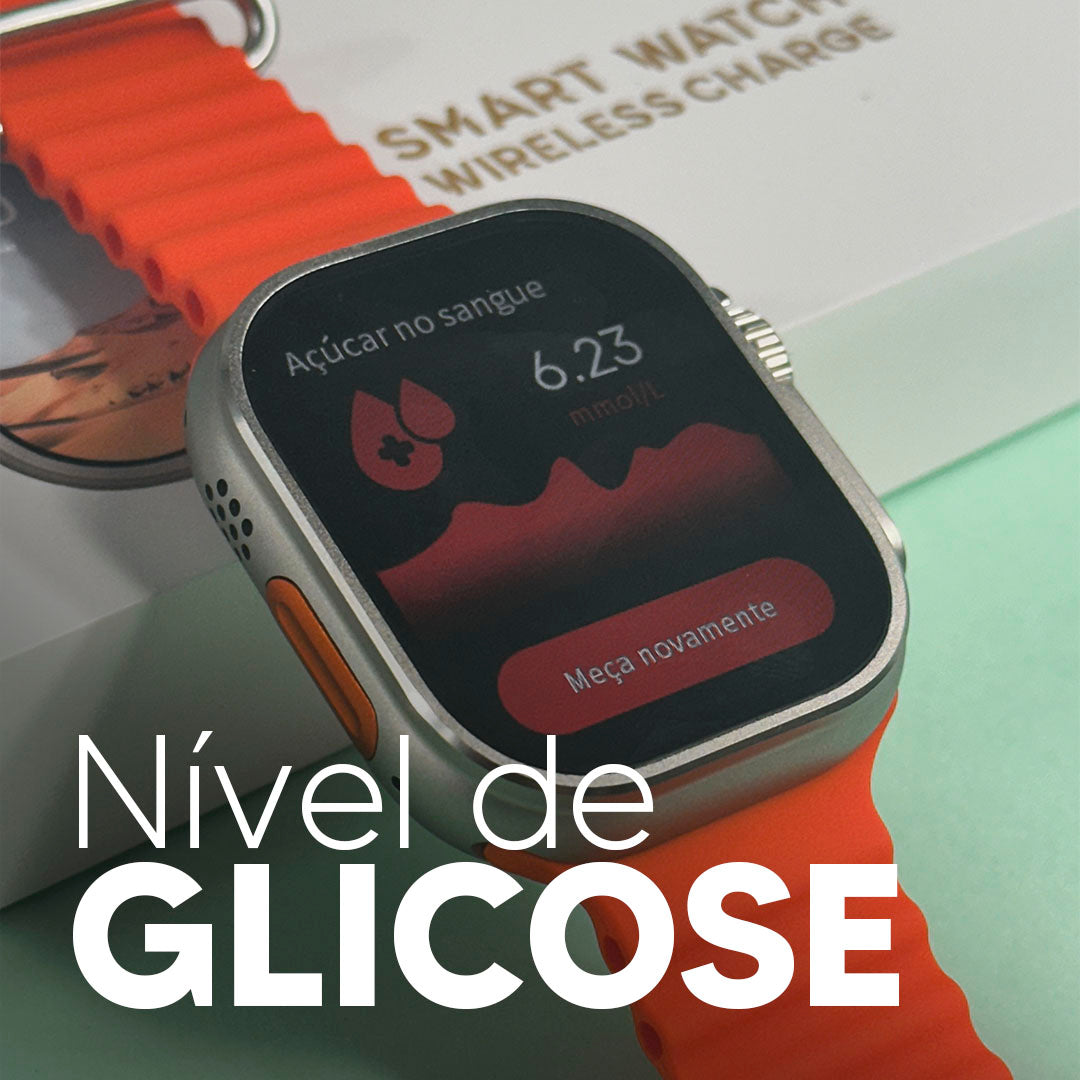 Smartwatch S9 Ultra 49 mm – AMOLED, Chamadas & Fitness