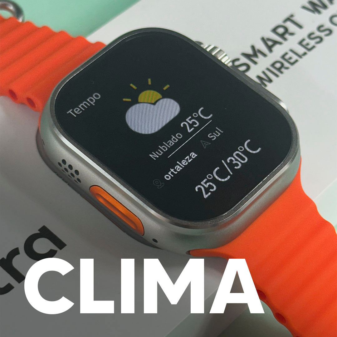 Smartwatch S9 Ultra 49 mm – AMOLED, Chamadas & Fitness