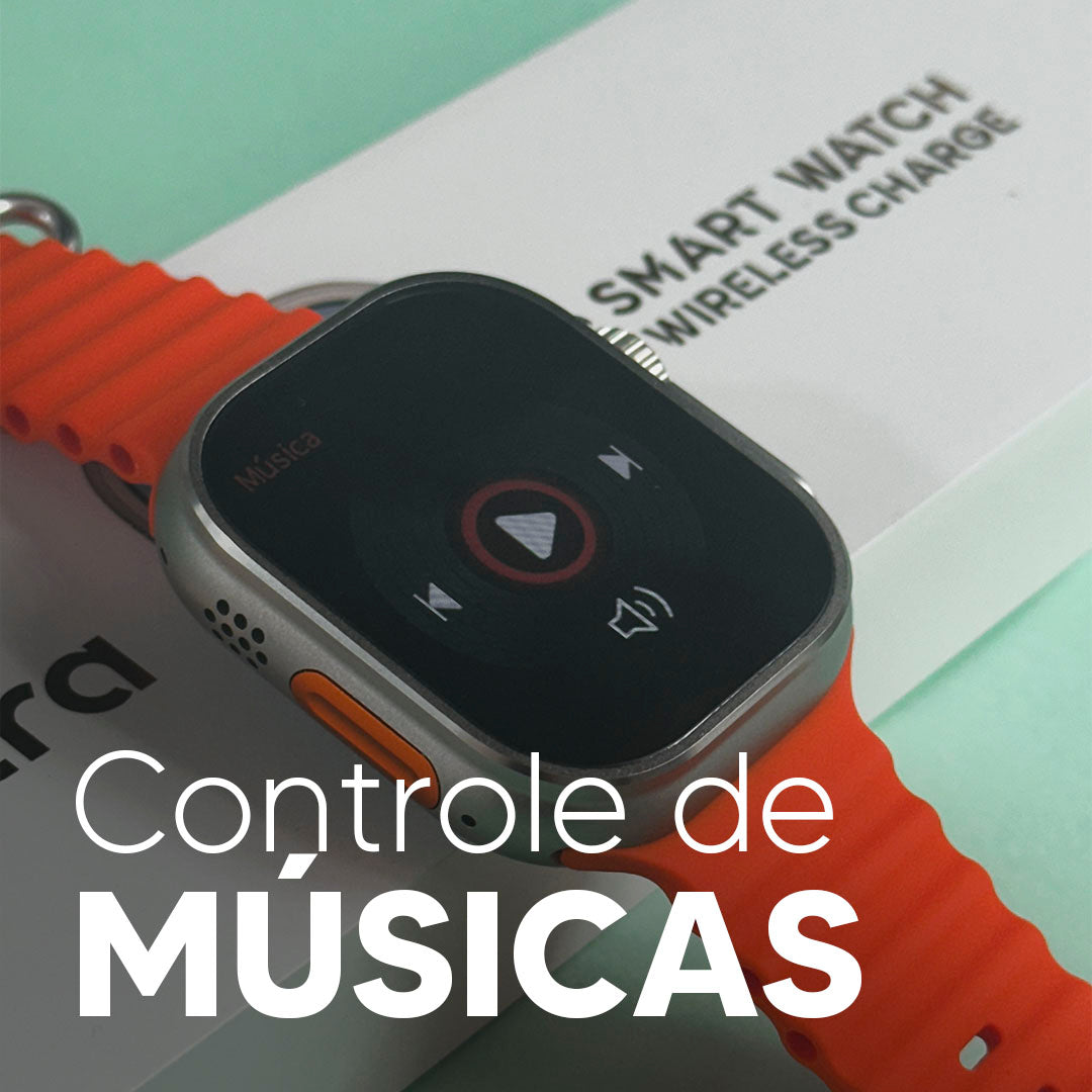 Smartwatch S9 Ultra 49 mm – AMOLED, Chamadas & Fitness