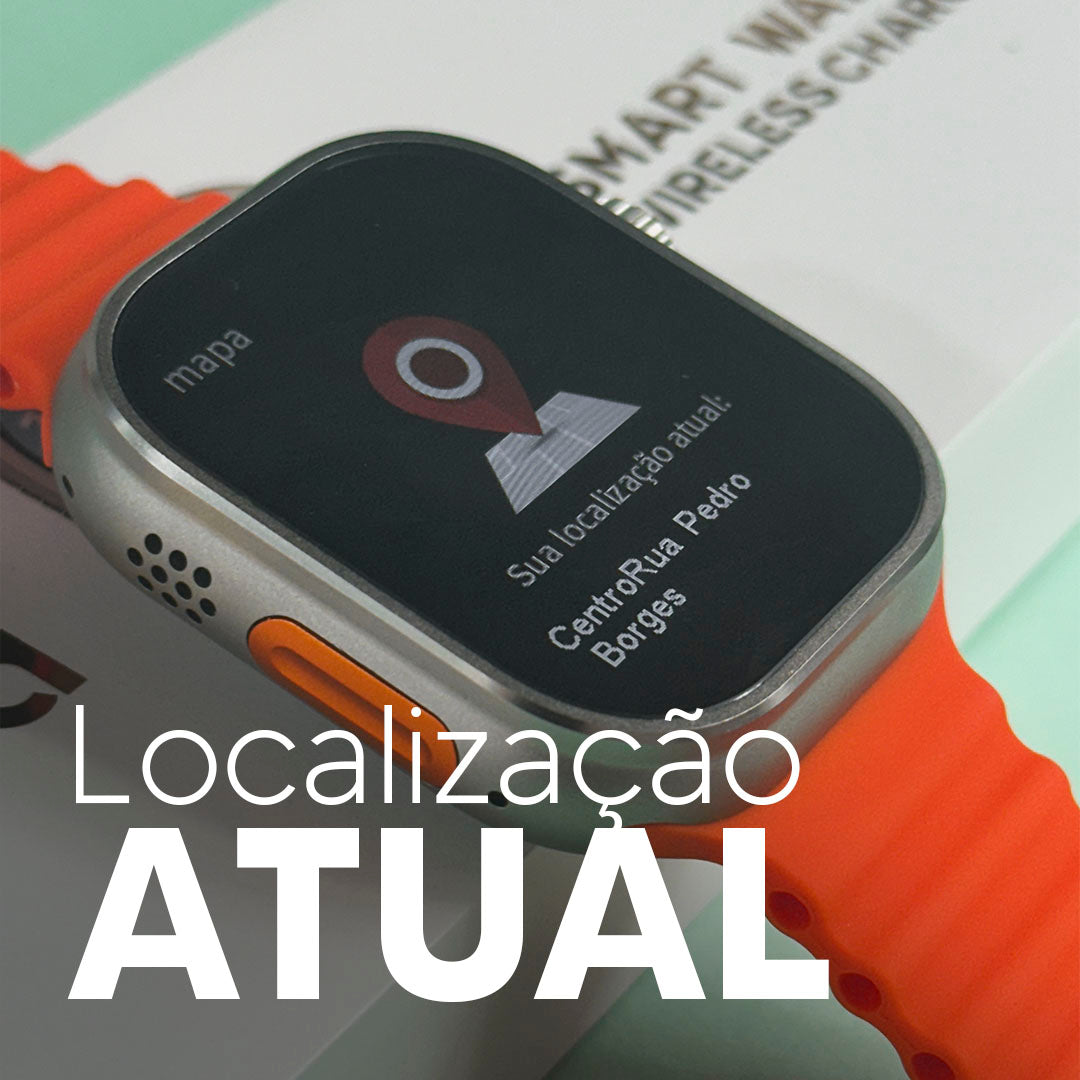 Smartwatch S9 Ultra 49 mm – AMOLED, Chamadas & Fitness