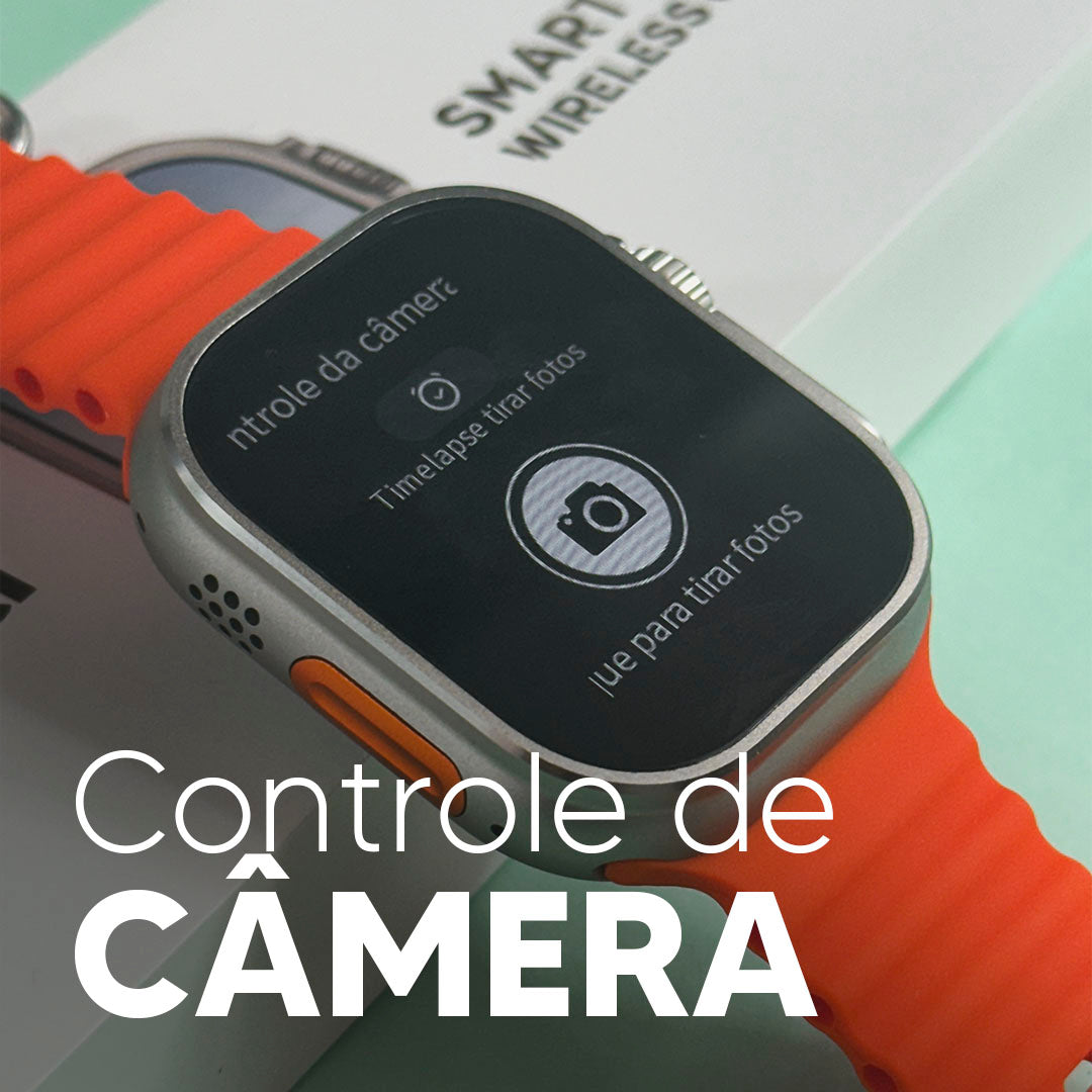Smartwatch S9 Ultra 49 mm – AMOLED, Chamadas & Fitness