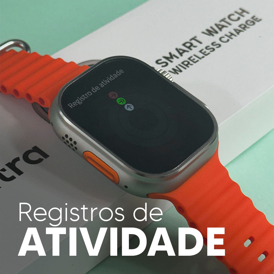 Smartwatch S9 Ultra 49 mm – AMOLED, Chamadas & Fitness