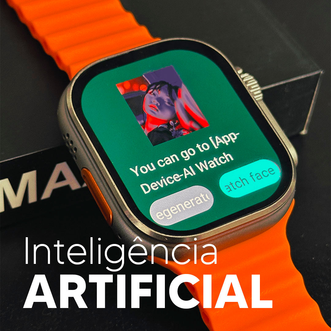Smartwatch Ultra 2 Max – AMOLED, Gestos e AI - Pulseira de brinde
