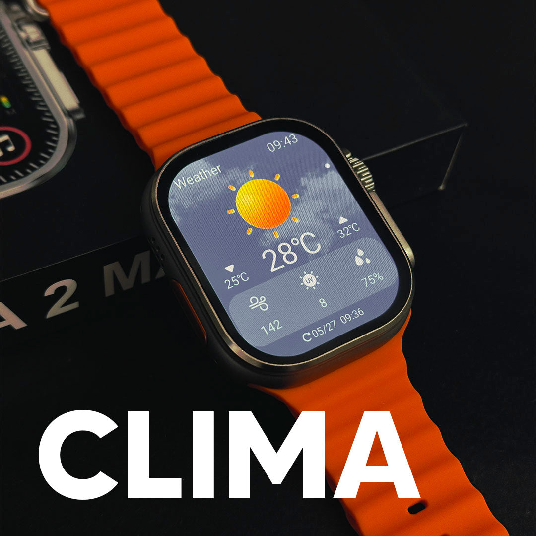 Smartwatch Ultra 2 Max – AMOLED, Gestos e AI - Pulseira de brinde