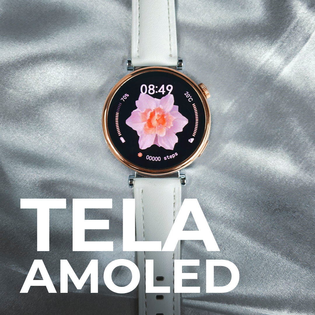 Smartwatch Áurea Tela Amoled com duas pulseiras