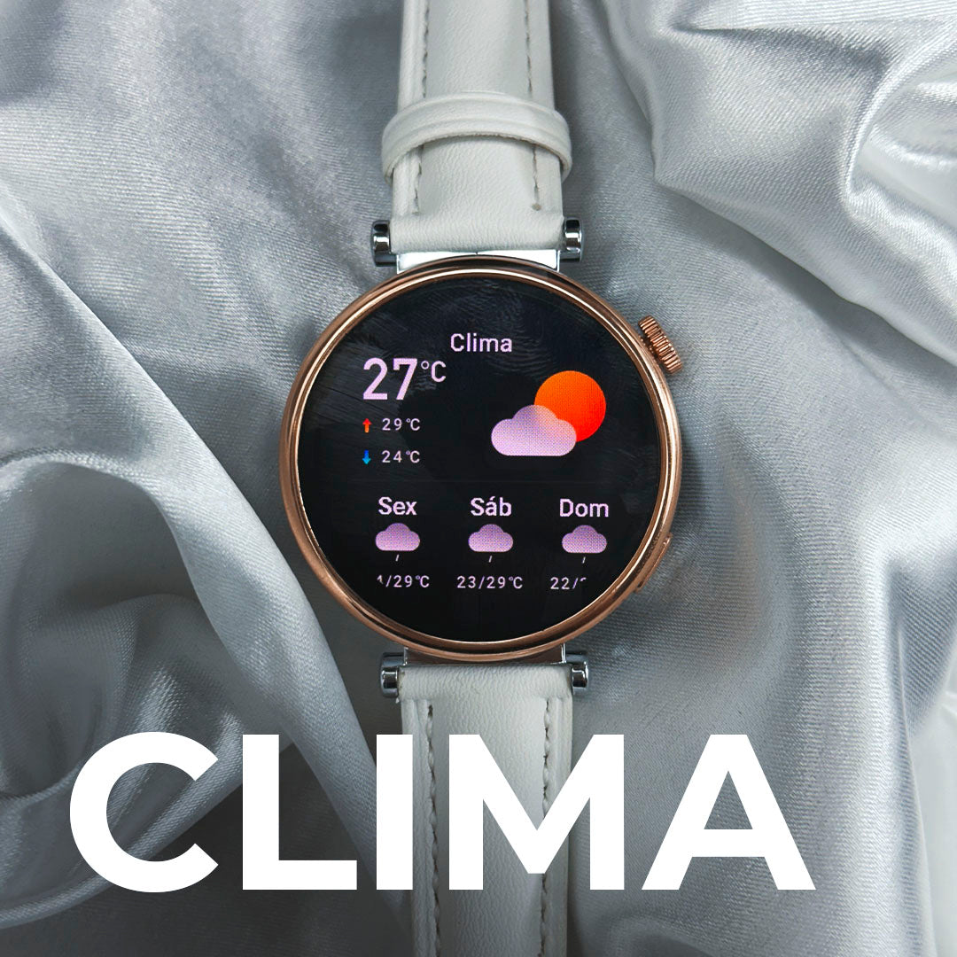 Smartwatch Áurea Tela Amoled com duas pulseiras
