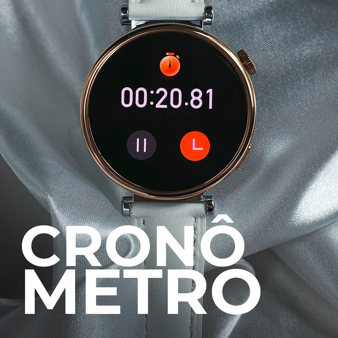 Smartwatch Áurea Tela Amoled com duas pulseiras
