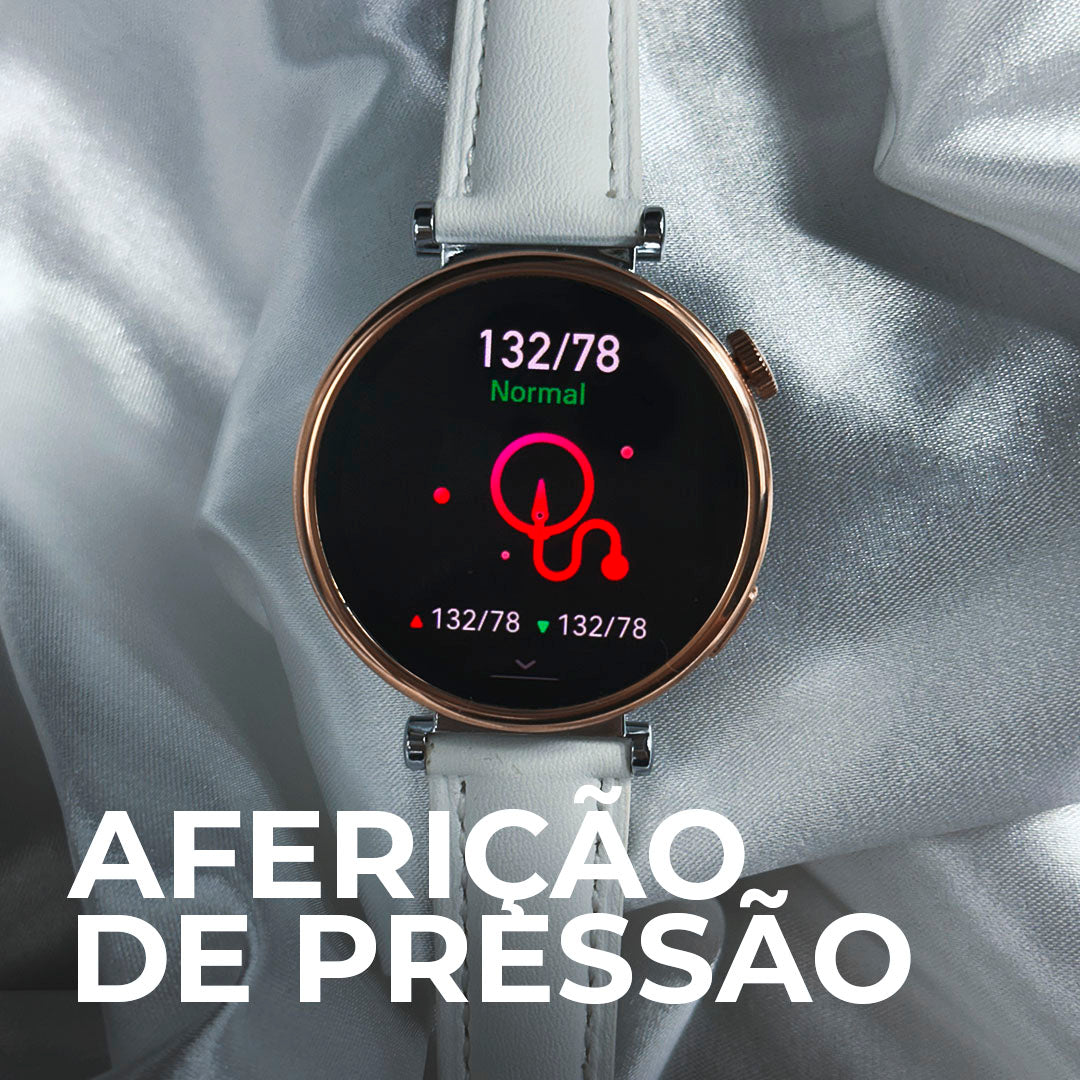 Smartwatch Áurea Tela Amoled com duas pulseiras