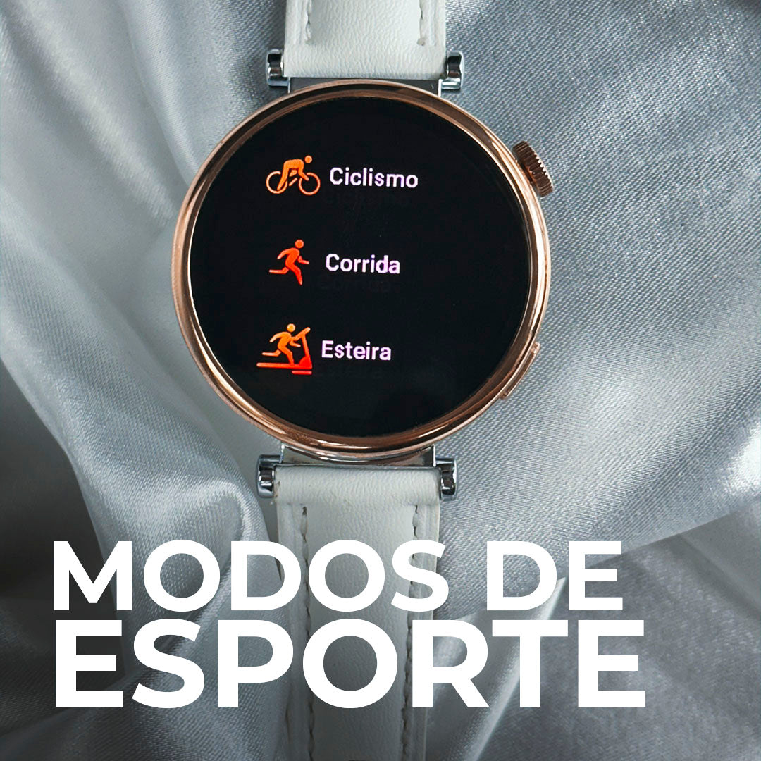Smartwatch Áurea Tela Amoled com duas pulseiras