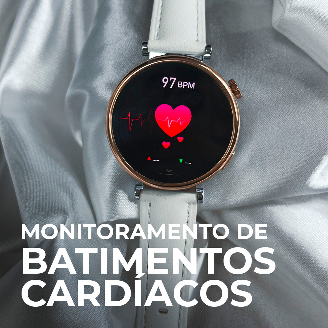 Smartwatch Áurea Tela Amoled com duas pulseiras