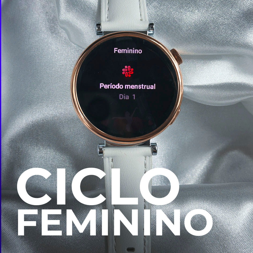 Smartwatch Áurea Tela Amoled com duas pulseiras