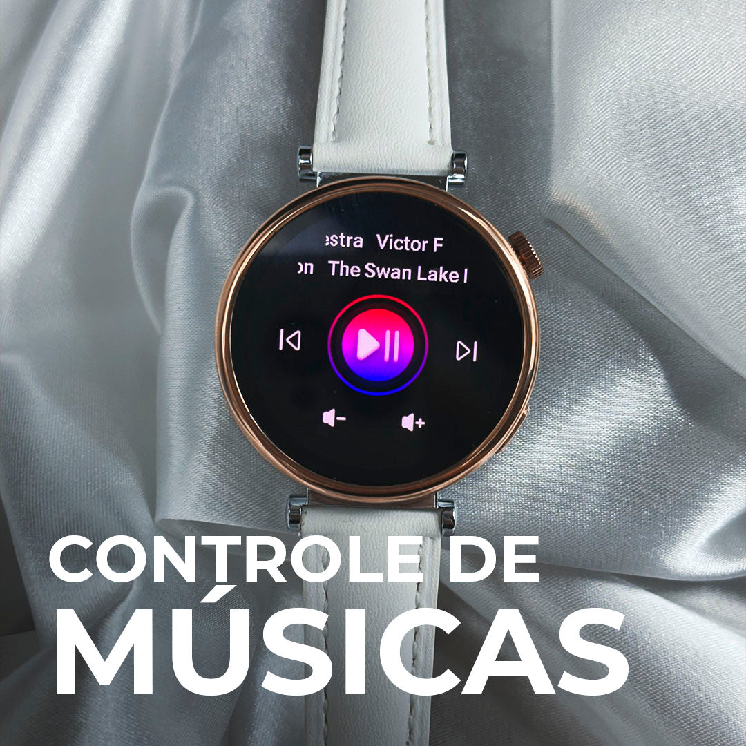 Smartwatch Áurea Tela Amoled com duas pulseiras
