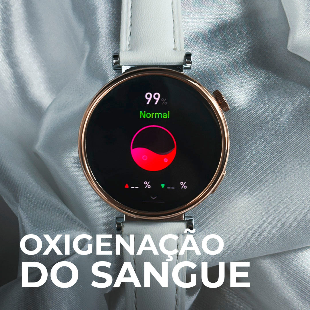 Smartwatch Áurea Tela Amoled com duas pulseiras