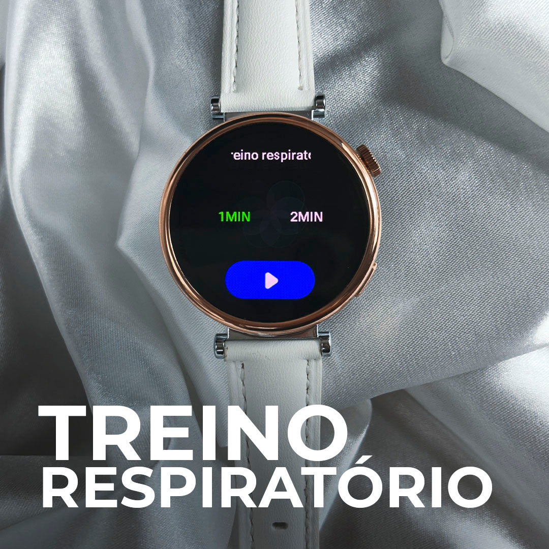 Smartwatch Áurea Tela Amoled com duas pulseiras