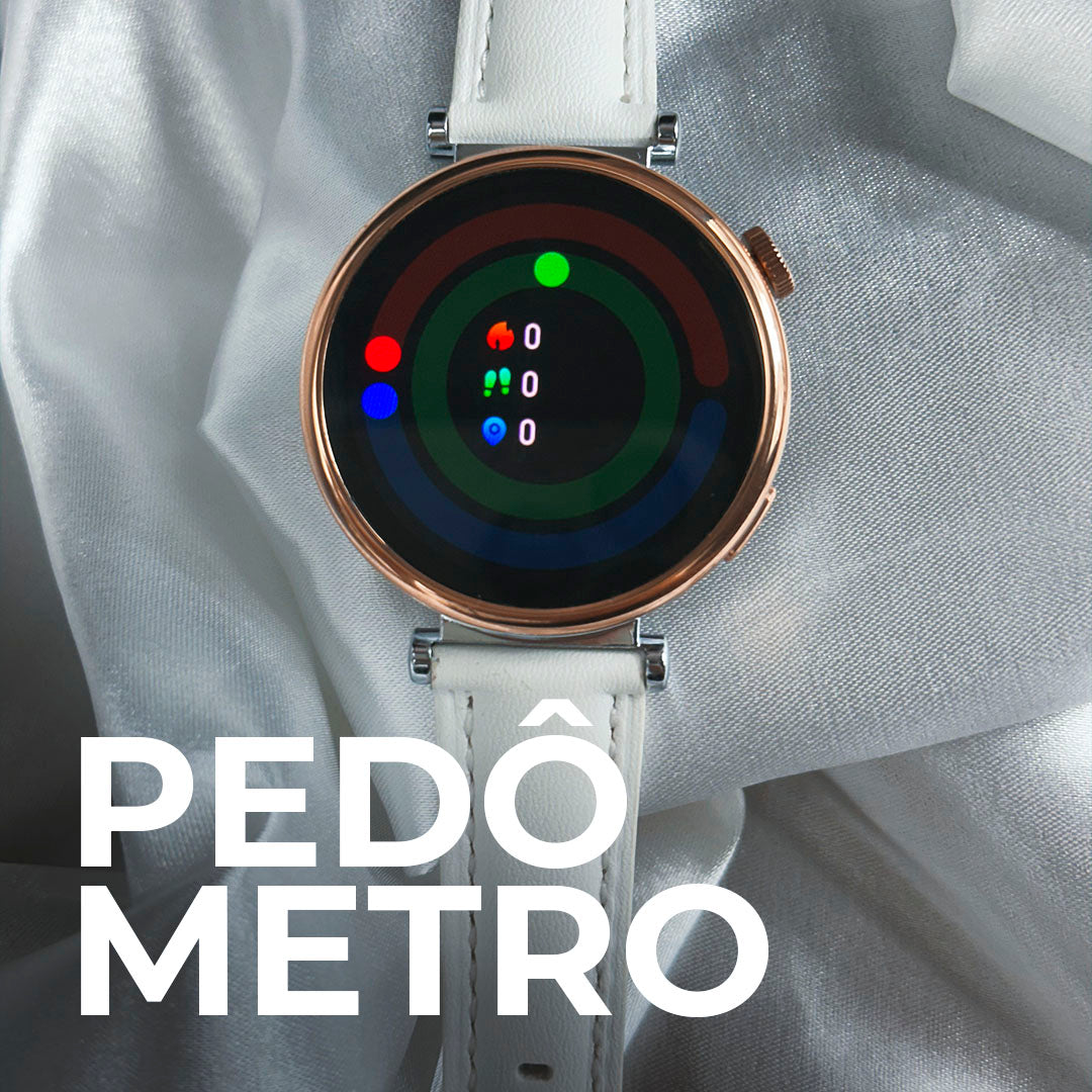 Smartwatch Áurea Tela Amoled com duas pulseiras