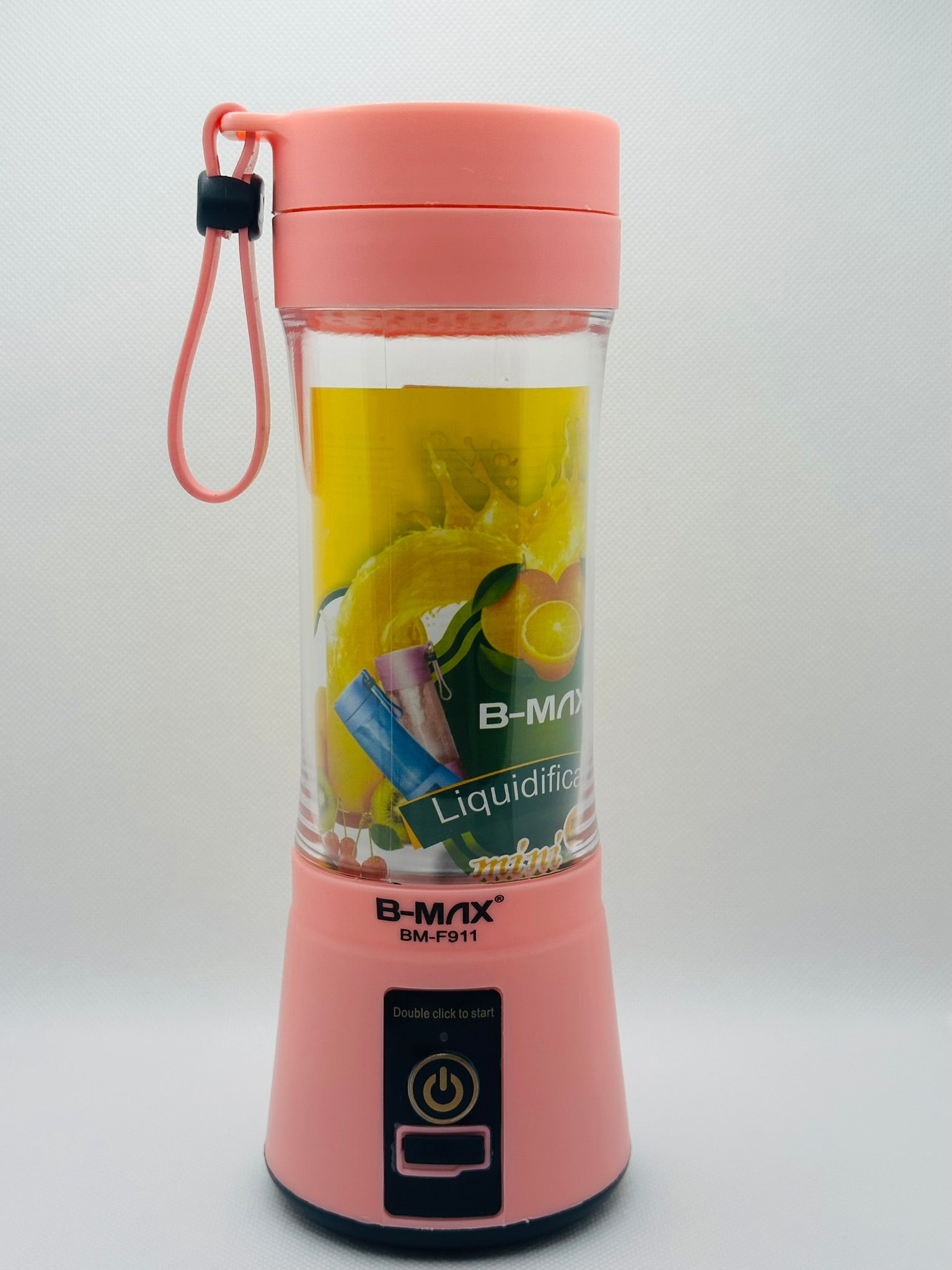 Mini Liquidificador Portátil Recarregável - Rosa