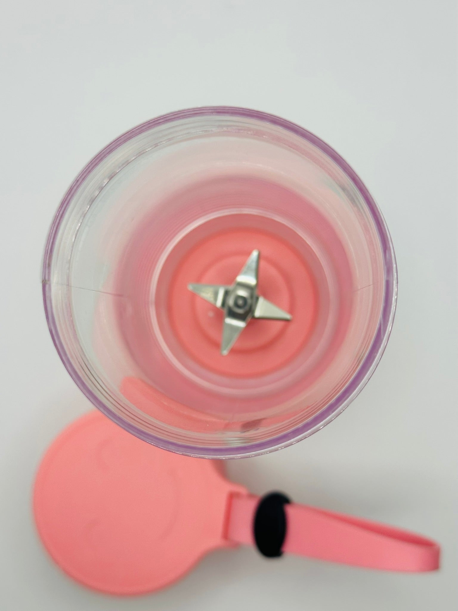 Mini Liquidificador Portátil Recarregável - Rosa
