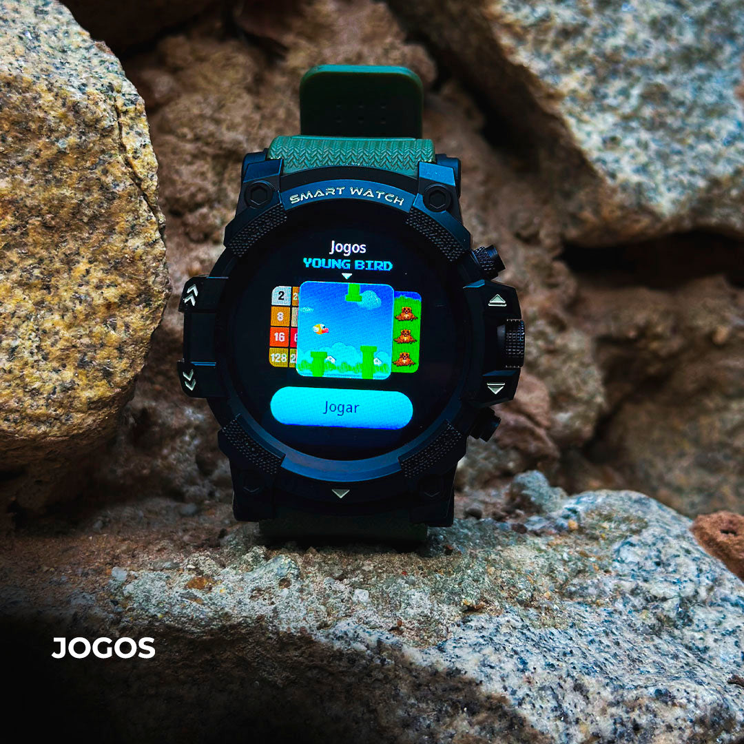 Smartwatch Thunder GPS – Aventura e 100 Modos Esportivos