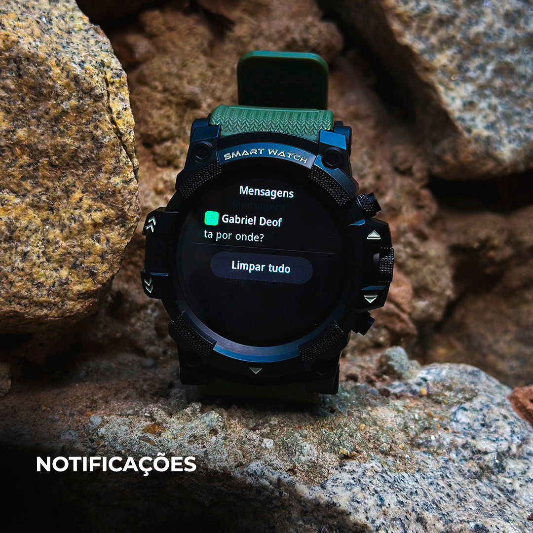 Smartwatch Thunder GPS – Aventura e 100 Modos Esportivos
