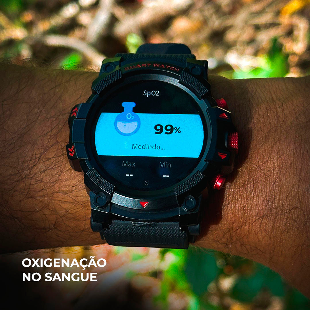 Smartwatch Thunder GPS – Aventura e 100 Modos Esportivos