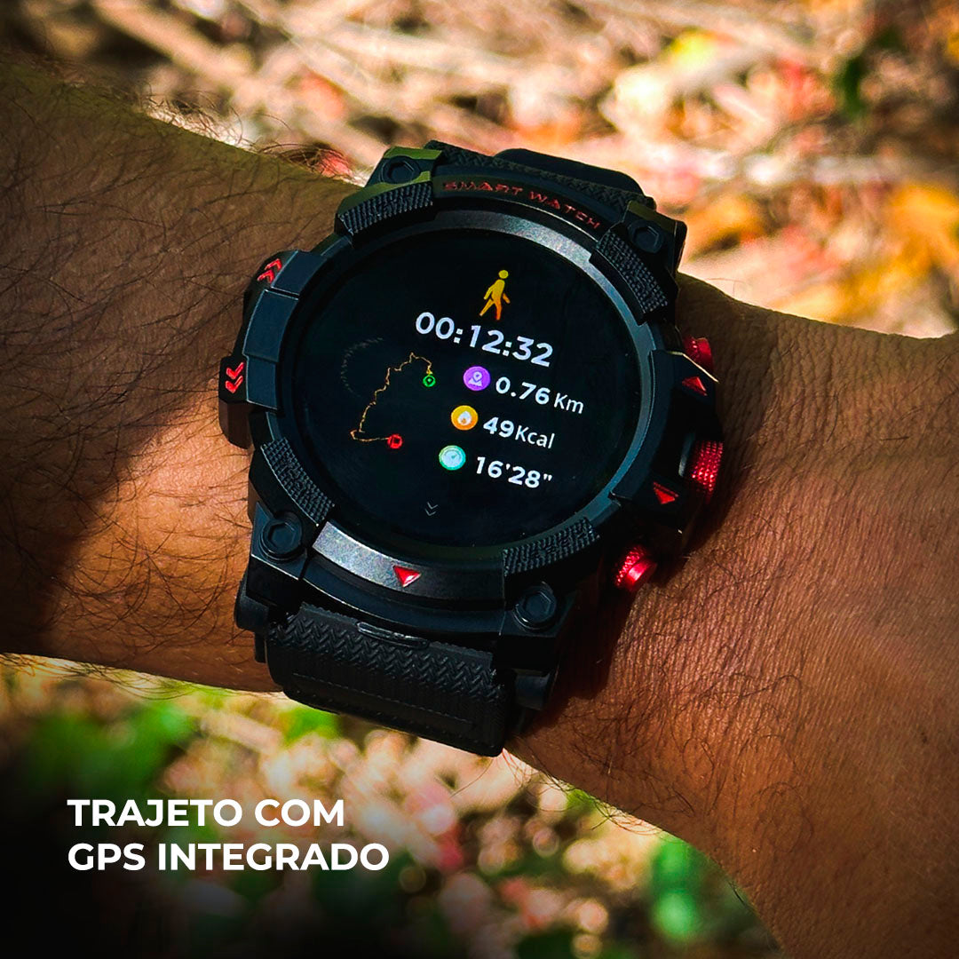 Smartwatch Thunder GPS – Aventura e 100 Modos Esportivos