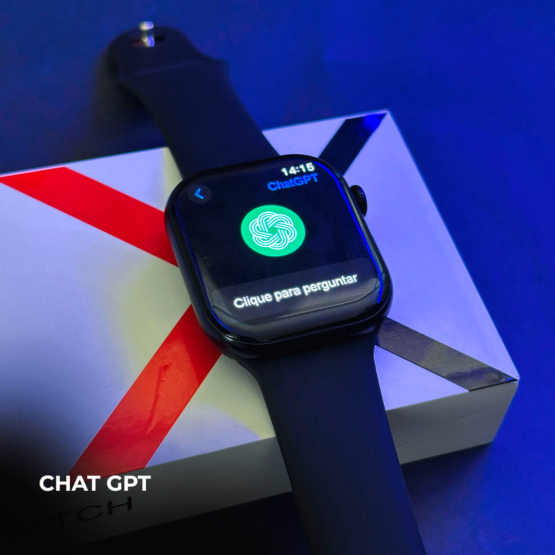 Smartwatch W10 Pro series 10 com chatgpt e 1gb de armazenamento