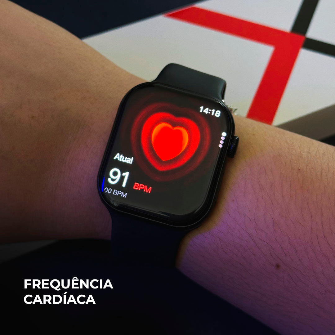 Smartwatch W10 Pro series 10 com chatgpt e 1gb de armazenamento