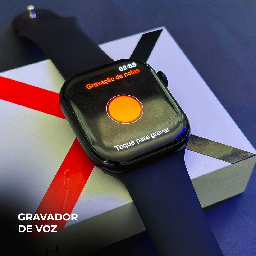 Smartwatch W10 Pro series 10 com chatgpt e 1gb de armazenamento