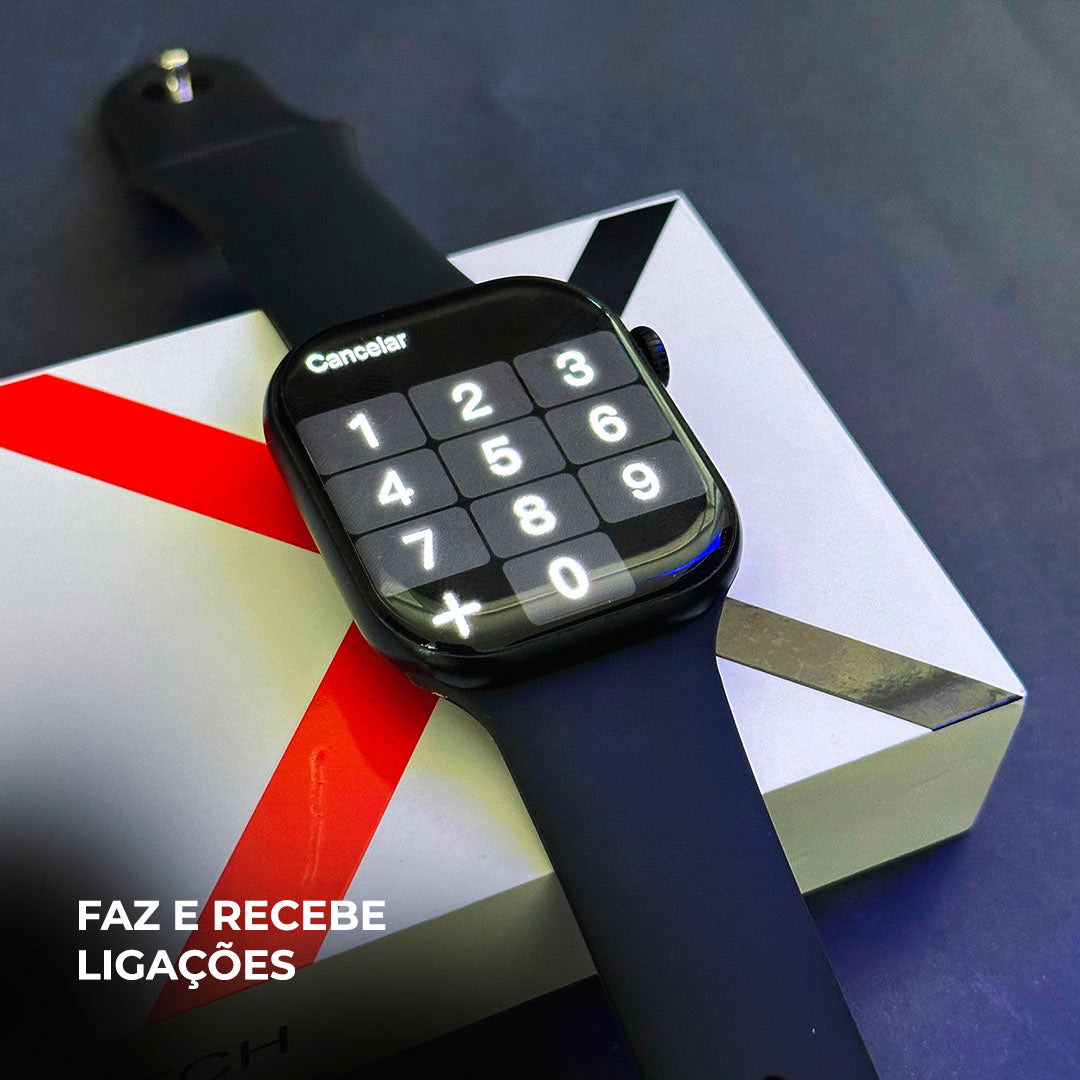 Smartwatch W10 Pro series 10 com chatgpt e 1gb de armazenamento