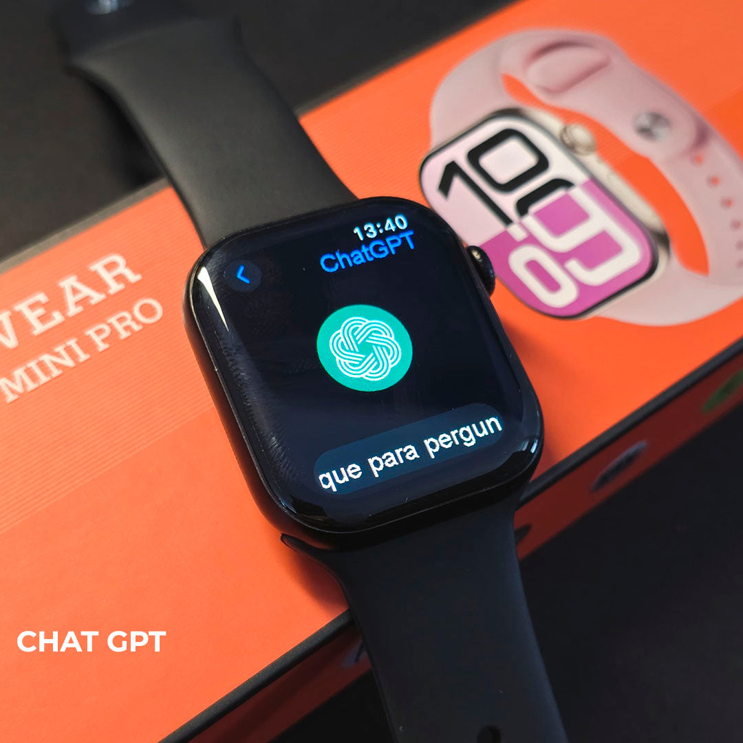 Smartwatch W10T Mini – Compacto com ChatGPT