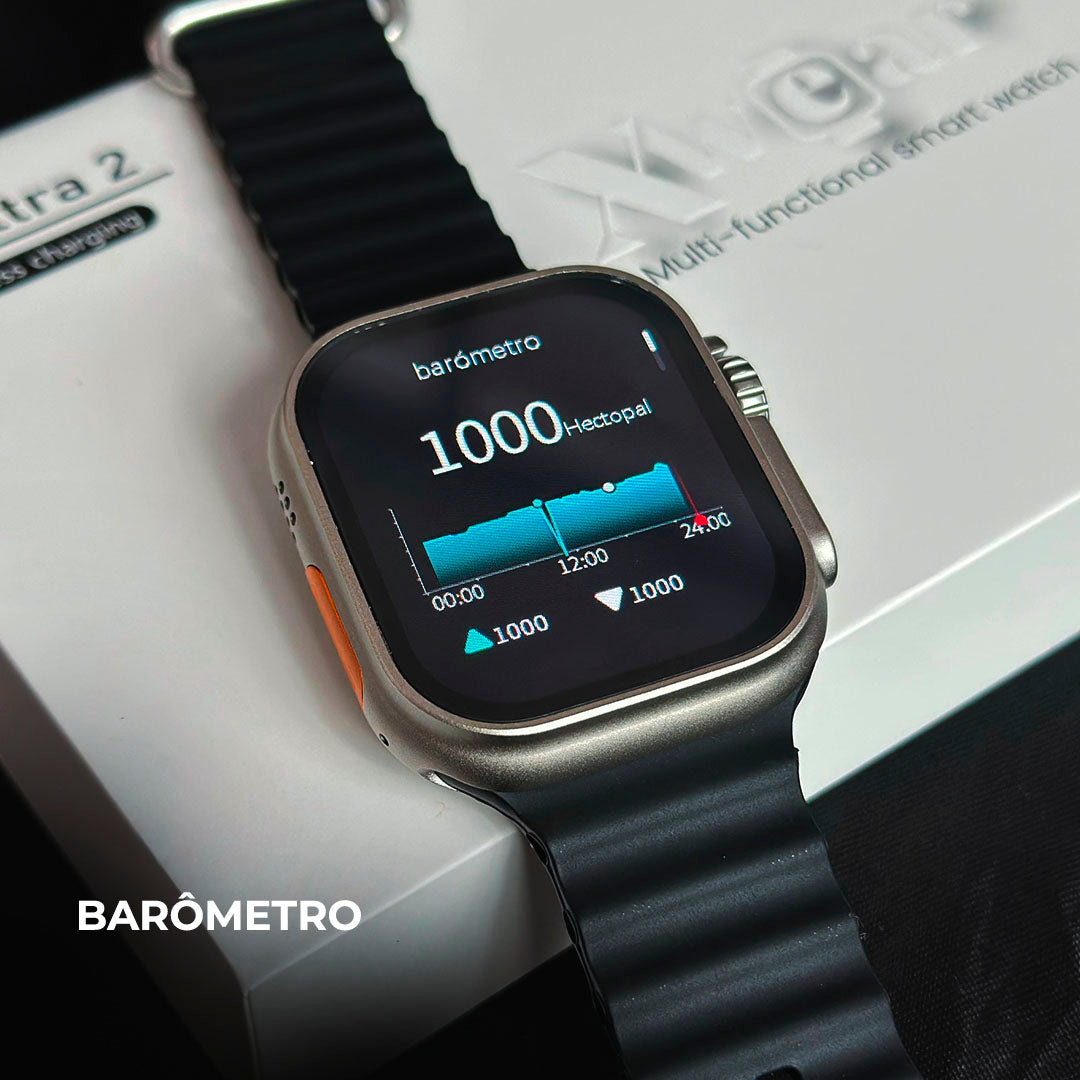 Smartwatch XH Ultra 2 – 49 mm, Dois Gestos & Ilha Dinâmica