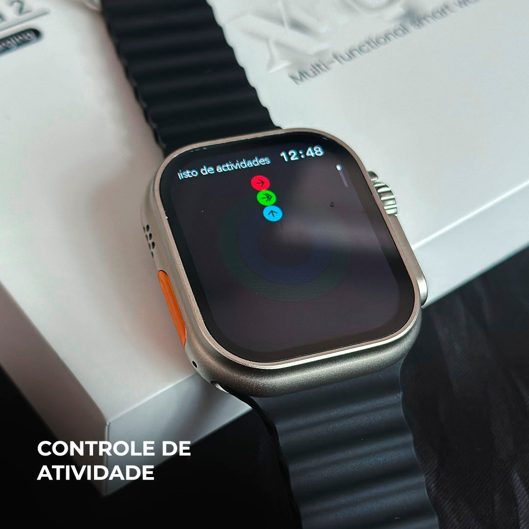 Smartwatch XH Ultra 2 – 49 mm, Dois Gestos & Ilha Dinâmica