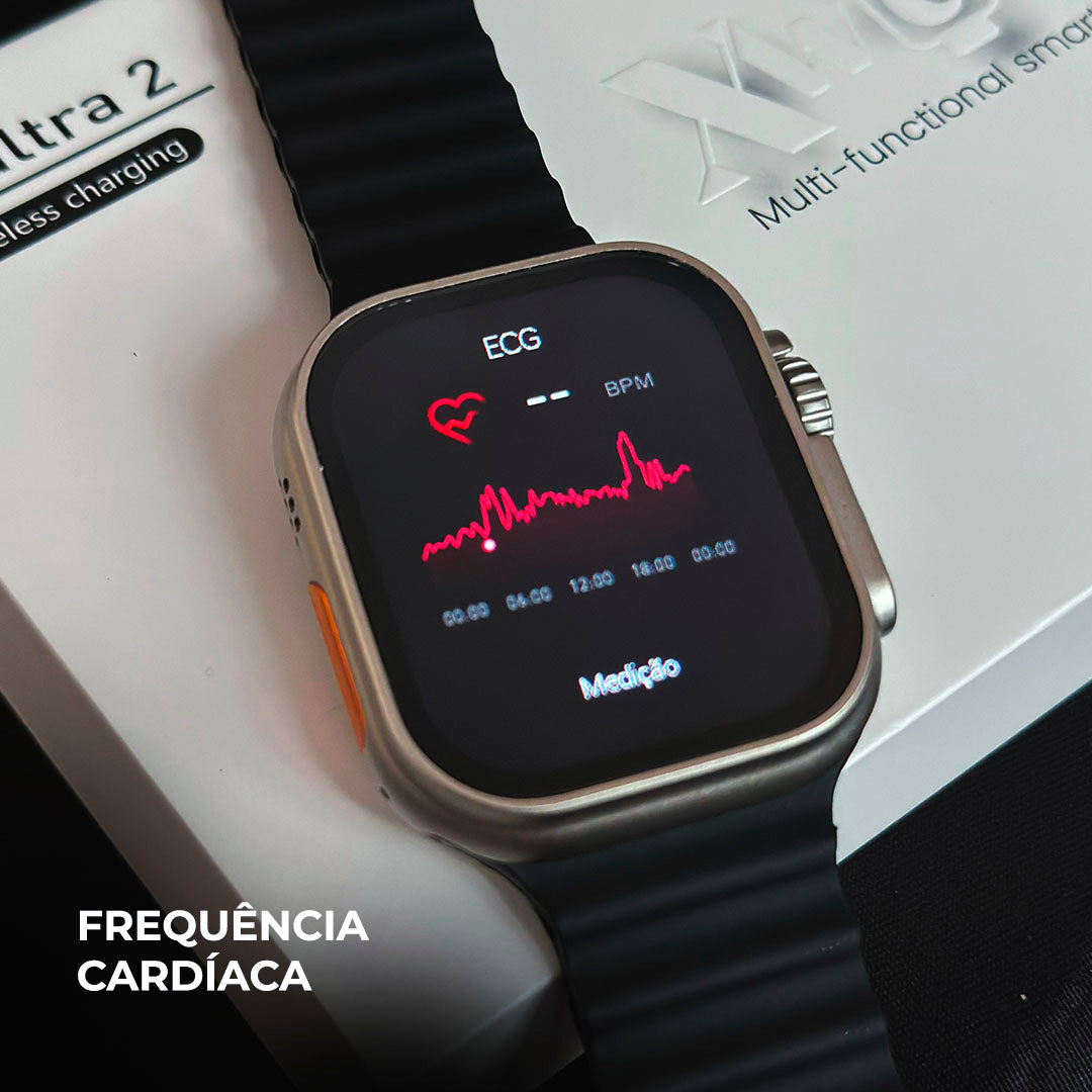 Smartwatch XH Ultra 2 – 49 mm, Dois Gestos & Ilha Dinâmica