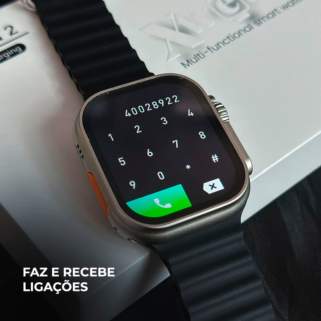 Smartwatch XH Ultra 2 – 49 mm, Dois Gestos & Ilha Dinâmica